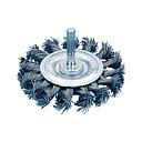 SHANK ROUND BRUSH (BRAIDED STEEL WIRE)